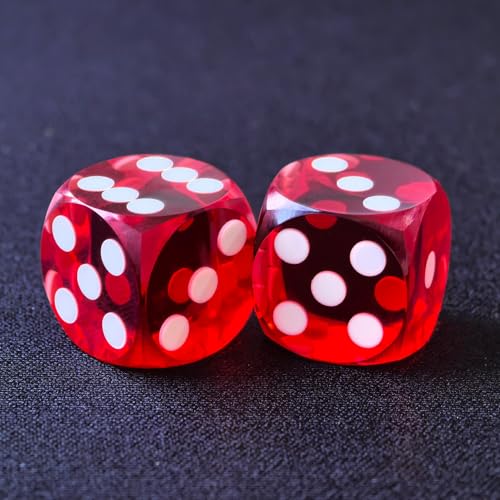 Bescon Professionelle Präzisions-Backgammon-Würfel, runde Ecken, 14,3 mm, mit abgeschrägten Ecken, ohne Seriennummer von BESCON DICE