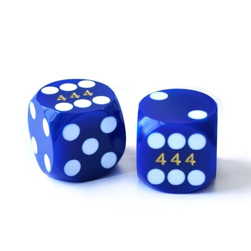 Bescon Professioneller Präzisionswürfel, bunt, solide und runde Ecken, 14,3 mm, einfarbig, Präzisions-Backgammon-Würfel, 14,3 mm, Blau Bescon Professioneller Präzisionswürfel, bunt, solide und runde Ecken, 14,3 mm, einfarbig, Präzisions-Backgammon-Würfel, 14,3 mm, Blau von BESCON DICE