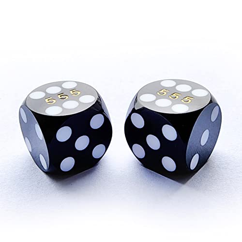 Bescon Professioneller Präzisionswürfel, bunt, solide und runde Ecken, 14,3 mm, einfarbig, Präzisions-Backgammon-Würfel, 14,3 mm, Schwarz Bescon Professioneller Präzisionswürfel, bunt, solide und runde Ecken, 14,3 mm, einfarbig, Präzisions-Backgammon-Würfel, 14,3 mm, Schwarz von BESCON DICE
