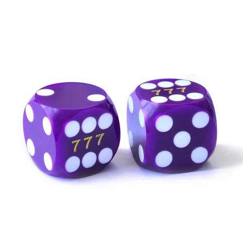 Bescon Professioneller Präzisionswürfel, bunt, solide und runde Ecken, 14,3 mm, einfarbig, Präzisions-Backgammon-Würfel, 14,3 mm, Violett Bescon Professioneller Präzisionswürfel, bunt, solide und runde Ecken, 14,3 mm, einfarbig, Präzisions-Backgammon-Würfel, 14,3 mm, Violett von BESCON DICE