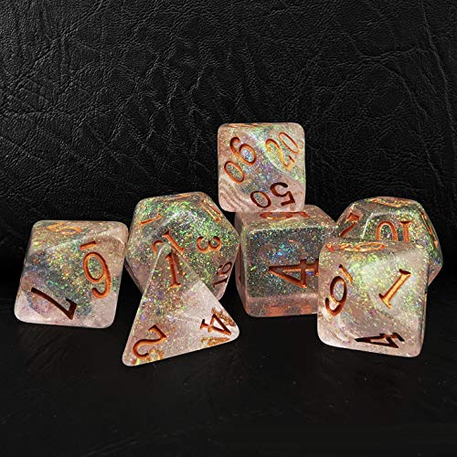 Bescon Shimmery Dice Set Bronze-Golden, RPG 7-dice Set in Brick Box Packing Bescon Shimmery Dice Set Bronze-Golden, RPG 7-dice Set in Brick Box Packing von BESCON DICE