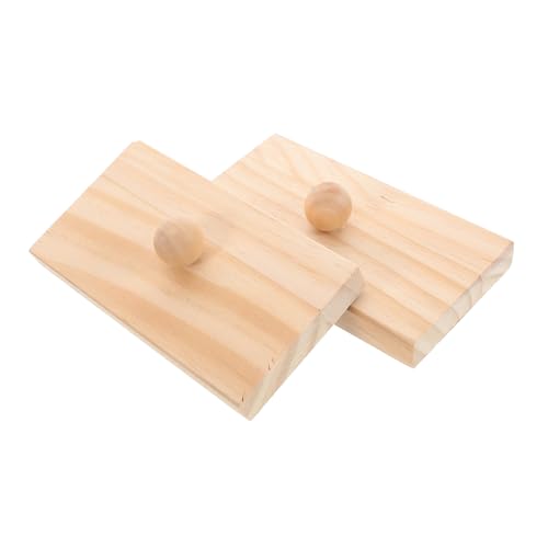 BESPORTBLE 1 Paar Früherziehung Schlaginstrumente Holz Beige von BESPORTBLE