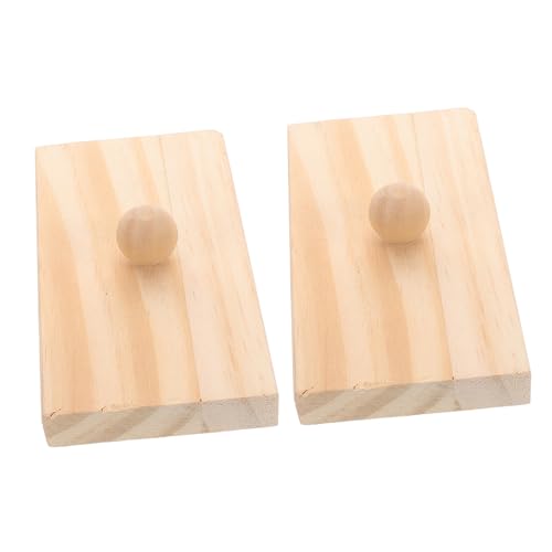 BESPORTBLE 1 Paar Holz Sandblock für Musikinstrument Motorik und Rhythmus für Musikalische Früherziehung und Familienaktivitäten von BESPORTBLE