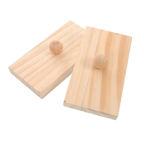 BESPORTBLE 1 Paar Schlaginstrumente Für Die Frühe Bildung Holz Beige von BESPORTBLE