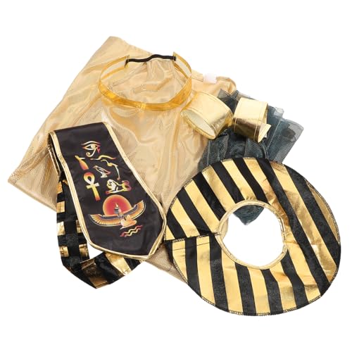 BESPORTBLE 1 Satz Ägyptisches Kostüm für Mädchen Bequemes Dress Up Outfit mit Kopfschmuck für Rollenspiele Schulaufführungen von BESPORTBLE