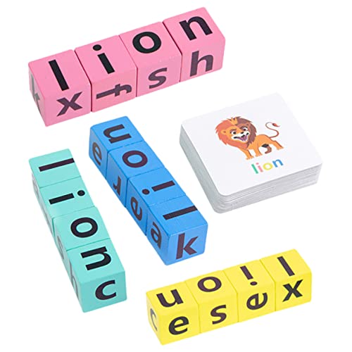 BESPORTBLE 1 Satz Alphabet Lernspielzeug für Interaktives Buchstaben Spiel mit Bildkarten Sprachfähigkeiten und Kognitiven Kompetenzen für Eltern Junge Mädchen Interaktion von BESPORTBLE