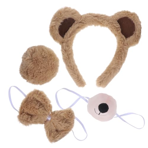 BESPORTBLE 1 Satz Bärenohren-Stirnband animal costume Bärenohren Haarreif Bärenschwanz Bärenohren Kopfschmuck Bärenkopf Bogen Requisiten für Tierkostüme Cosplay Tierohr Stirnband Plüsch Khaki BESPORTBLE 1 Satz Bärenohren-Stirnband animal costume Bärenohren Haarreif Bärenschwanz Bärenohren Kopfschmuck Bärenkopf Bogen Requisiten für Tierkostüme Cosplay Tierohr Stirnband Plüsch Khaki von BESPORTBLE