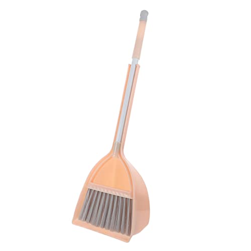 BESPORTBLE 1 Satz Besen Set für Kehrschaufel für Hausarbeit und Rollenspiele Robuste und Sichere Materialien Einstellbare für Kleine Helfer Orange von BESPORTBLE