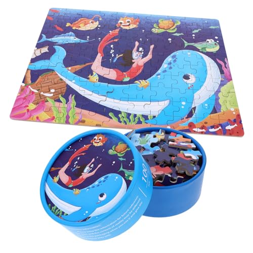 BESPORTBLE 1 Satz Bodenpuzzle für Ab Jahren Teile Unterwasserwelt Puzzle Pädagogisches Kognitiven Fähigkeiten Sicheres Papiermaterial für Eltern Junge Mädchen Aktivitäten von BESPORTBLE