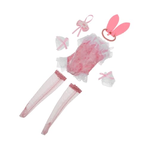 BESPORTBLE 1 Satz Bunny Kostüm für Puppen Puppenkleidung mit Halskette Kopfstück und Socken für Fantasievolles und Besondere Anlässe Rosa Outfit für Puppen BESPORTBLE 1 Satz Bunny Kostüm für Puppen Puppenkleidung mit Halskette Kopfstück und Socken für Fantasievolles und Besondere Anlässe Rosa Outfit für Puppen von BESPORTBLE