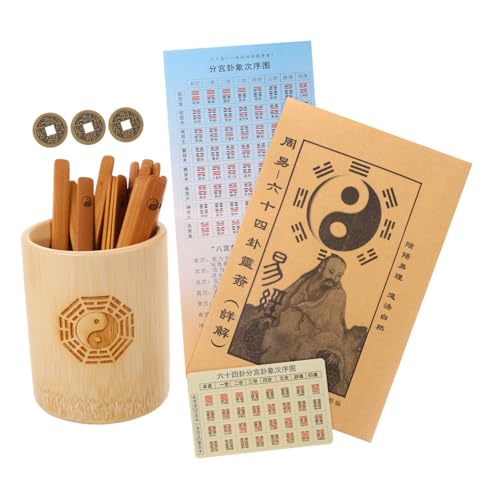 BESPORTBLE 1 Satz Chinesischen Wahrsage Stäben und Buch Divinationsspiel mit Bambusbehälter für Anfänger Traditioneller Stil Leicht und Tragbar aus Natürlichem Bambus Gefertigt BESPORTBLE 1 Satz Chinesischen Wahrsage Stäben und Buch Divinationsspiel mit Bambusbehälter für Anfänger Traditioneller Stil Leicht und Tragbar aus Natürlichem Bambus Gefertigt von BESPORTBLE