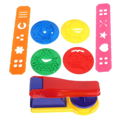 BESPORTBLE 1 Satz DIY Knete mit Verschiedenen Nudelformen und Cartoon Tierausstechern Kreatives Handwerkzeug für Kleinkinder Vorstellungskraft und Hand Auge Koordination für Kindergarten und von BESPORTBLE
