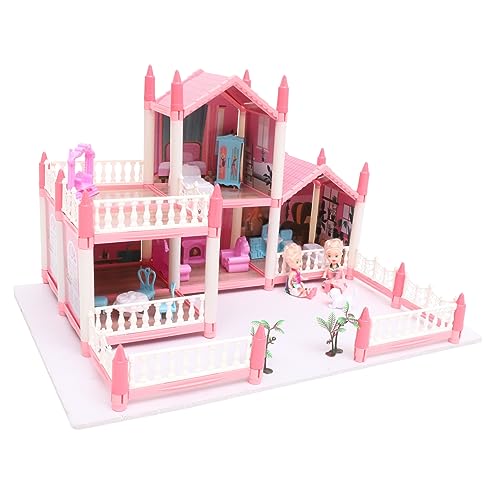 BESPORTBLE 1 Satz DIY Puppenhaus für Zimmer Villa mit Terrasse Kreatives Bastelspielzeug Frühen Bildung Puzzle für Eltern Junge Mädchen Interaktion und Farbenerkennung von BESPORTBLE
