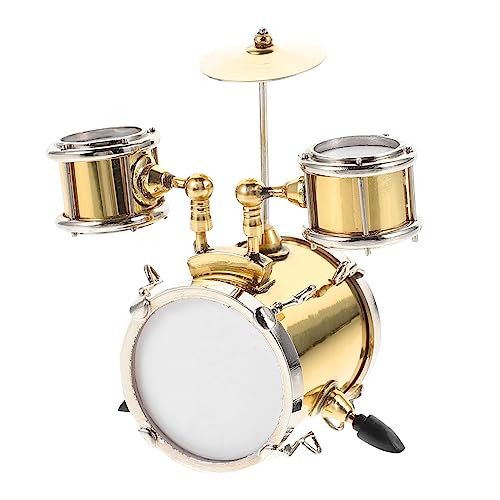 BESPORTBLE 1 Satz Dekoratives Mini Drum Miniatur Schlagzeug Modell für Puppenhaus Deko Goldfarben Chic und Platzsparend für Wohn und Büroumgebungen BESPORTBLE 1 Satz Dekoratives Mini Drum Miniatur Schlagzeug Modell für Puppenhaus Deko Goldfarben Chic und Platzsparend für Wohn und Büroumgebungen von BESPORTBLE