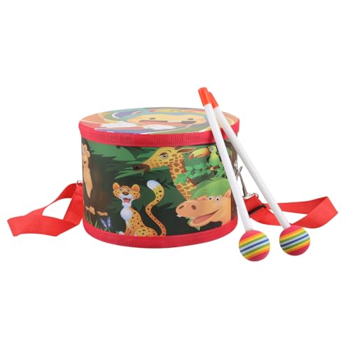 BESPORTBLE 1 Satz Einstellbares Trommelset mit Holzstöcken und Gürtel Orff Schlaginstrument für Kleinkinder Rhythmus und Koordination Geeignet für Zuhause und Schule von BESPORTBLE