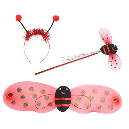 BESPORTBLE 1 Satz Elf Marienkäferflügel Kostüme Marienkäfer-Kostüm Marienkäferflügel-Kostüm Stirnband Mädchen Marienkäfer-Outfit Marienkäfer Kostüm für Eisendraht rot BESPORTBLE 1 Satz Elf Marienkäferflügel Kostüme Marienkäfer-Kostüm Marienkäferflügel-Kostüm Stirnband Mädchen Marienkäfer-Outfit Marienkäfer Kostüm für Eisendraht rot von BESPORTBLE