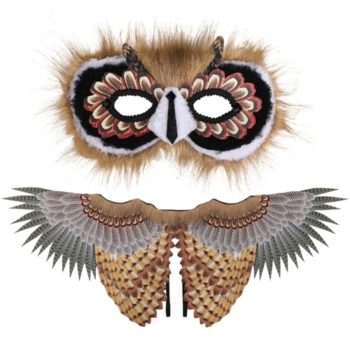 BESPORTBLE 1 Satz Eulenflügel Maske Kostüm Set für Teiliges Cosplay Party Dekorations Accessoire aus Strapazierfähigem Leichtem Material für Bühnenaufführungen und Fotorequisiten BESPORTBLE 1 Satz Eulenflügel Maske Kostüm Set für Teiliges Cosplay Party Dekorations Accessoire aus Strapazierfähigem Leichtem Material für Bühnenaufführungen und Fotorequisiten von BESPORTBLE