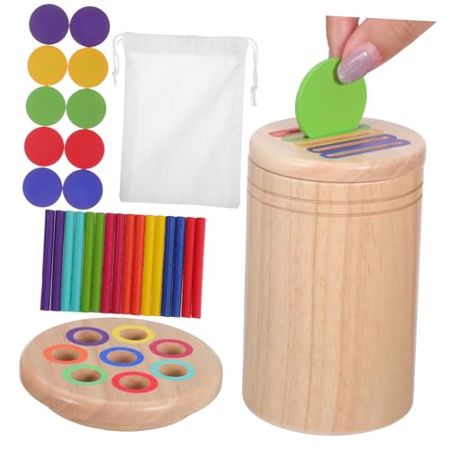 BESPORTBLE 1 Satz Farbklassifizierungsset für Kleinkinder Gummibaum mit Stäben Pädagogisches Farbenerkennung und Motorischen Fähigkeiten für Montessori Spielräume BESPORTBLE 1 Satz Farbklassifizierungsset für Kleinkinder Gummibaum mit Stäben Pädagogisches Farbenerkennung und Motorischen Fähigkeiten für Montessori Spielräume von BESPORTBLE
