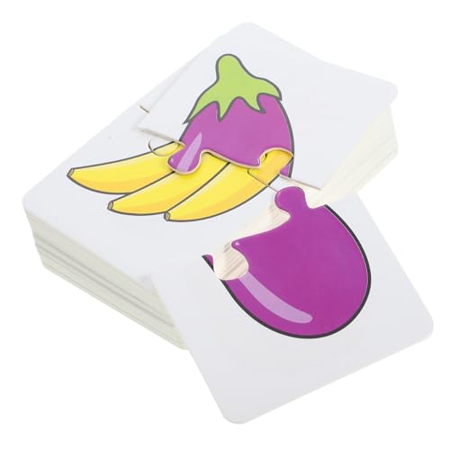BESPORTBLE 1 Satz Frühen Lernkarten Pädagogische Obst und Gemüsekarten für Kleinkinder Kognitive Spielkarten Motorik und Gedächtnis Lernspielzeug BESPORTBLE 1 Satz Frühen Lernkarten Pädagogische Obst und Gemüsekarten für Kleinkinder Kognitive Spielkarten Motorik und Gedächtnis Lernspielzeug von BESPORTBLE