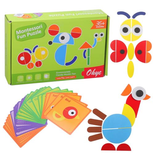 BESPORTBLE 1 Satz Geometrischen Holzpuzzles für Kleinkinder Montessori Formen und Mustern Lernspielzeug für Vorschulkinder zur Entwicklung von Motorischen Fähigkeiten und Räumlichem BESPORTBLE 1 Satz Geometrischen Holzpuzzles für Kleinkinder Montessori Formen und Mustern Lernspielzeug für Vorschulkinder zur Entwicklung von Motorischen Fähigkeiten und Räumlichem von BESPORTBLE