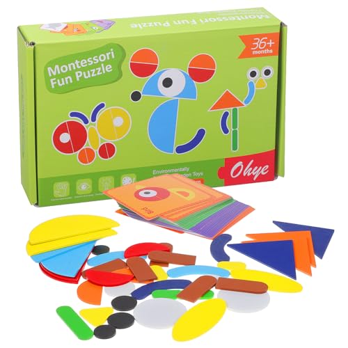 BESPORTBLE 1 Satz Geometrisches Holzpuzzle für Montessori Farben und Formen für Vorschulbildung und Kreative Lernaktivitäten BESPORTBLE 1 Satz Geometrisches Holzpuzzle für Montessori Farben und Formen für Vorschulbildung und Kreative Lernaktivitäten von BESPORTBLE