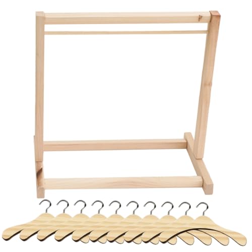 BESPORTBLE 1 Satz Großes Puppen Kleiderbügel mit Miniatur Kleiderbügeln für Puppenzubehör und Puppenbekleidung Stabil und Platzsparend für Organisation des Spielzimmer BESPORTBLE 1 Satz Großes Puppen Kleiderbügel mit Miniatur Kleiderbügeln für Puppenzubehör und Puppenbekleidung Stabil und Platzsparend für Organisation des Spielzimmer von BESPORTBLE