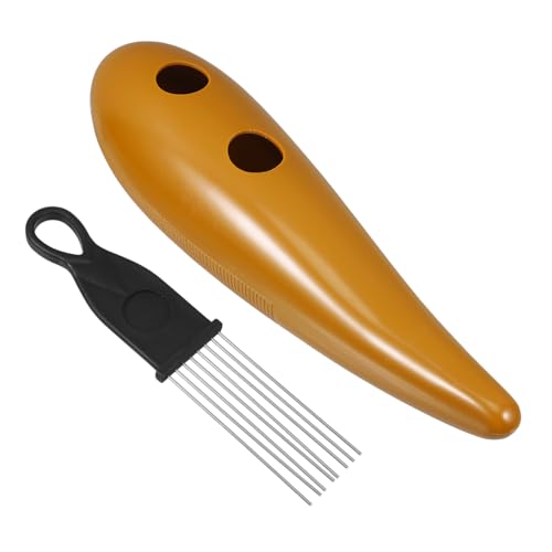 BESPORTBLE 1 Satz Guiro Musikinstrument mit Schaber Robustes und Langlebiges Schlaginstrument für Fördert Musikalische Fähigkeiten und Hand Auge Koordination für Stundenlangen Spielspaß von BESPORTBLE