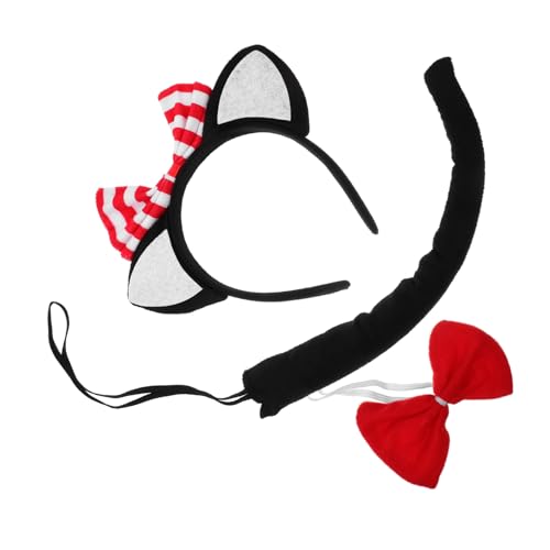 BESPORTBLE 1 Satz Halloween Schwarzer Katzenanzug Katzenkostüm Halloween-party-cosplay-kostüm Körperpflege Cosplay-tierkostüm Cosplay-zubehör Katze Kostüm Stirnband-stütze Stoff von BESPORTBLE
