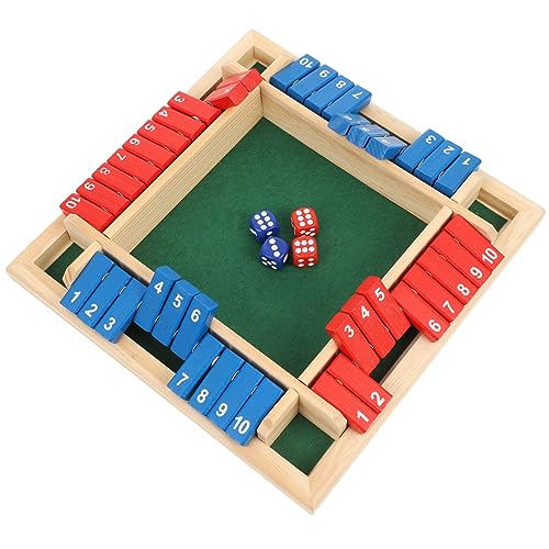 BESPORTBLE 1 Satz Holz Brettspiel Interaktives Zahlenwürfelspiel für Spieler für Partys Reisen und Familienspaß Sicher und Unterhaltsam Geeignet für Erwachsene von BESPORTBLE