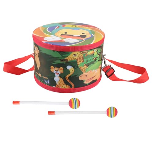 BESPORTBLE 1 Satz Holz Handtrommel Set für Sicheres Musikinstrument mit Schlägeln Geeignet für Zuhause Schule und Kindergarten Fördert Kreatives und Musikalische Bildung mit Niedlichen von BESPORTBLE