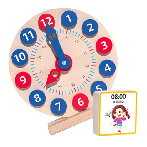 BESPORTBLE 1 Satz Holz Lernuhr für Pädagogisches Uhrzeit Erkennung Sicheres und Langlebiges Material für Vorschulen Jahren BESPORTBLE 1 Satz Holz Lernuhr für Pädagogisches Uhrzeit Erkennung Sicheres und Langlebiges Material für Vorschulen Jahren von BESPORTBLE
