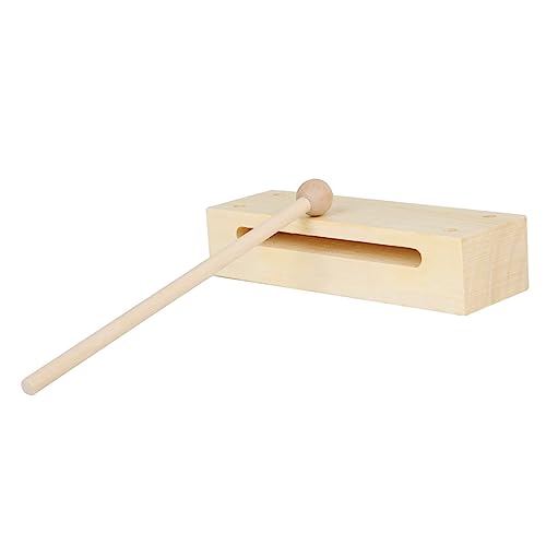 BESPORTBLE 1 Satz Holzblock Musikinstrument mit Schlägel Doppelter Geeignet für Musikunterricht und Rhythmusspiel aus Hochwertigem Buchenholz für Vorschulkinder BESPORTBLE 1 Satz Holzblock Musikinstrument mit Schlägel Doppelter Geeignet für Musikunterricht und Rhythmusspiel aus Hochwertigem Buchenholz für Vorschulkinder von BESPORTBLE