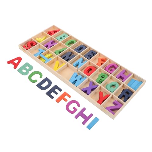 BESPORTBLE 1 Satz Holzbuchstaben Set mit Aufbewahrungstablett Interaktives Lernspielzeug für Frühkindliche Bildung Alphabet Lernspielzeug Dekorative Holzbuchstaben für Zuhause für BESPORTBLE 1 Satz Holzbuchstaben Set mit Aufbewahrungstablett Interaktives Lernspielzeug für Frühkindliche Bildung Alphabet Lernspielzeug Dekorative Holzbuchstaben für Zuhause für von BESPORTBLE
