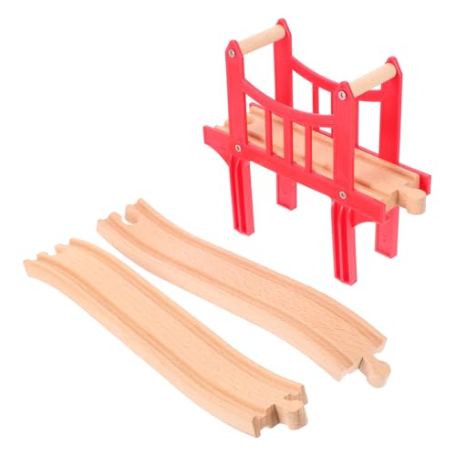 BESPORTBLE 1 Satz Holzeisenbahn Zubehör Holz Brücke und Gleisstücke für Eisenbahnspielzeug für Kreative Spielideen und Motorische Entwicklung BESPORTBLE 1 Satz Holzeisenbahn Zubehör Holz Brücke und Gleisstücke für Eisenbahnspielzeug für Kreative Spielideen und Motorische Entwicklung von BESPORTBLE