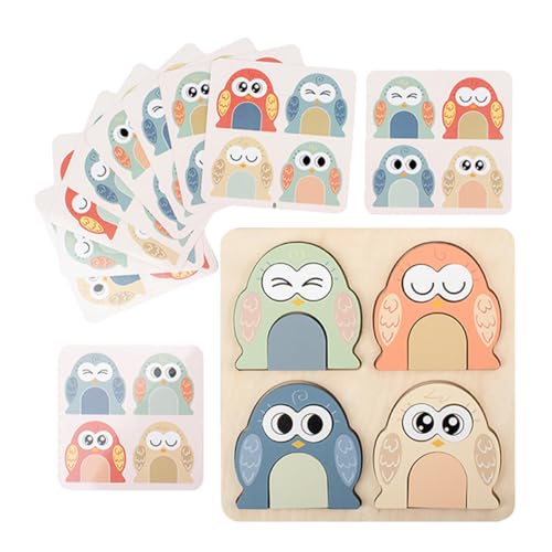 BESPORTBLE 1 Satz Holzspielzeug Tier Puzzle für Interaktives Form Matching Spiel mit Kognitiven Farbblöcken für Frühe Bildung und Lernspielzeug von BESPORTBLE