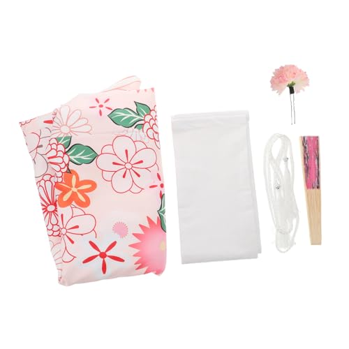 BESPORTBLE 1 Satz Kimono-Furisode-Kleidung japanische kleidung japanischer kimono japanische Roben für Frauen Kimono-Roben für Frauen Kimonos für Frauen japanische Kimonos Polyester Rosa von BESPORTBLE