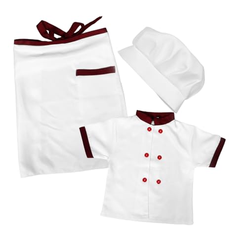 BESPORTBLE 1 Satz Kochuniform Für Koch-rollenspielkostüm Für Kostüm Kleidung Trachtenkleidung Kinderkostüm Schürze Für Kochkostüm Für Kinderkleidung Baumwolle von BESPORTBLE