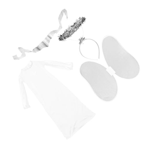 BESPORTBLE 1 Satz Kostüm Set für Mädchen Teiliges Halloween Outfit mit Flügeln und Zubehör für Maskerade und Kinderaufführungen Xl von BESPORTBLE