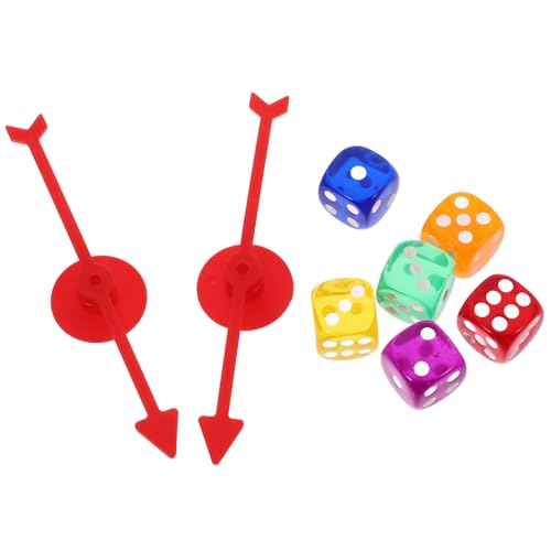 BESPORTBLE 1 Satz Kunststoff Pfeilen für Spielbrettspiele Teiliges Zubehör mit Zwei Rotierenden Zeigern und Sechs Würfeln für Partys und Spieleabende BESPORTBLE 1 Satz Kunststoff Pfeilen für Spielbrettspiele Teiliges Zubehör mit Zwei Rotierenden Zeigern und Sechs Würfeln für Partys und Spieleabende von BESPORTBLE
