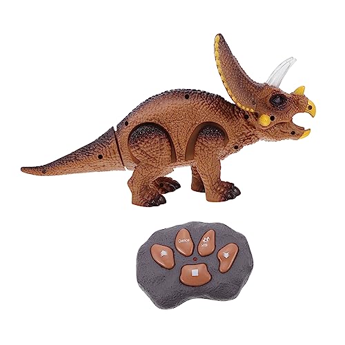 BESPORTBLE 1 Satz Luminous Triceratops Elektrisches Dinosaurier für Licht und Musik für Jungen und Batteriefrei Lernspielzeug zur des Tierwissens von BESPORTBLE