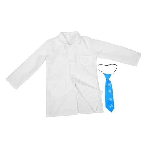 BESPORTBLE 1 Satz Mantel Kinderuniform Cosplay -accessoires Kinderkostüme -outfit Kindermantel Experimentiermantel Für Kinderkrawatte Polyester Weiß BESPORTBLE 1 Satz Mantel Kinderuniform Cosplay -accessoires Kinderkostüme -outfit Kindermantel Experimentiermantel Für Kinderkrawatte Polyester Weiß von BESPORTBLE