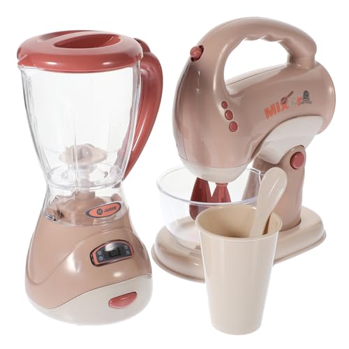 BESPORTBLE 1 Satz Mini Küchengeräten für Realistischer Mixer und Saftmaschine für Kreatives Rollenspiel Pädagogisches Lernspielzeug für Mädchen Fördert Fantasie und Koordination von BESPORTBLE