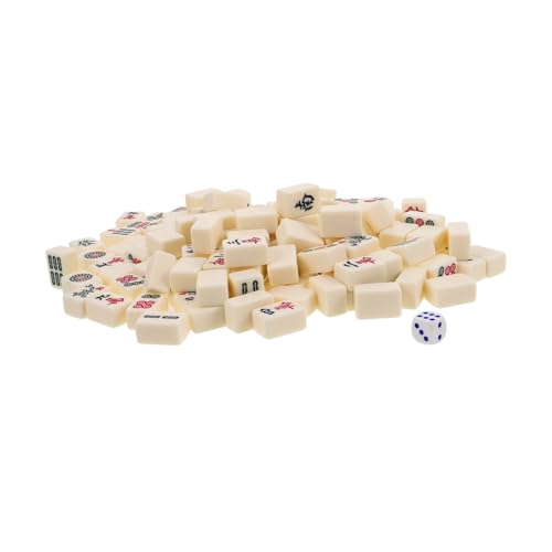 BESPORTBLE 1 Satz Mini Portable Mahjong Set Reise Mahjong Spielset für Camping Kleine Räume und Familienunterhaltung Leicht und Langlebig für Unterwegs und Enge Plätze von BESPORTBLE