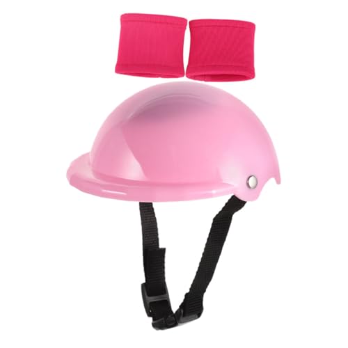 BESPORTBLE 1 Satz Mini Puppen Fahrradhelm und Schützer Puppenzubehör für Sicheres Spiel Detailgetreu und Langlebig für Rollenspiele und mit Puppen von BESPORTBLE