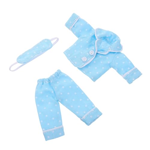 BESPORTBLE 1 Satz Mini Puppen Pyjama aus Baumwolle Schlafanzug Outfits für Puppen mit Augenmaske und Zubehör für Schlafpartys und Kreative Spielstunden BESPORTBLE 1 Satz Mini Puppen Pyjama aus Baumwolle Schlafanzug Outfits für Puppen mit Augenmaske und Zubehör für Schlafpartys und Kreative Spielstunden von BESPORTBLE