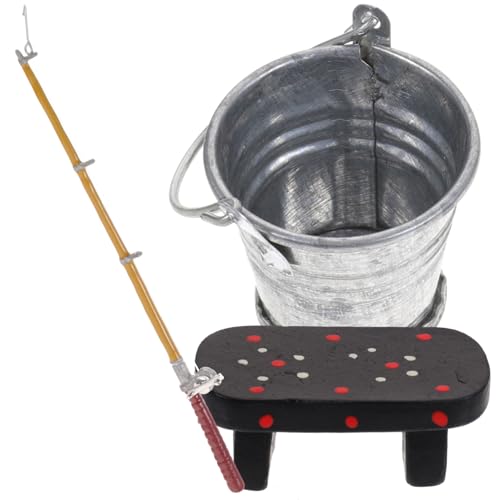 BESPORTBLE 1 Satz Miniatur Angeln Zubehör Set mit Eimer Angler Bank Dekoration für Puppenhaus Fotografie Requisiten und Miniaturlandschaften Teiliges Set für Kreative Wohnräume BESPORTBLE 1 Satz Miniatur Angeln Zubehör Set mit Eimer Angler Bank Dekoration für Puppenhaus Fotografie Requisiten und Miniaturlandschaften Teiliges Set für Kreative Wohnräume von BESPORTBLE