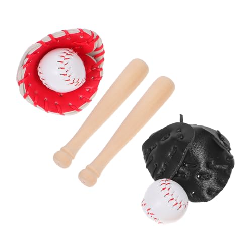 BESPORTBLE 1 Satz Miniatur Baseballhandschuhe Set mit Schläger und Ball Teiliges Puppenhaus Dekorationszubehör für DIY Miniaturprojekte Geschenkidee für Sportliebhaber und Bastelfans BESPORTBLE 1 Satz Miniatur Baseballhandschuhe Set mit Schläger und Ball Teiliges Puppenhaus Dekorationszubehör für DIY Miniaturprojekte Geschenkidee für Sportliebhaber und Bastelfans von BESPORTBLE