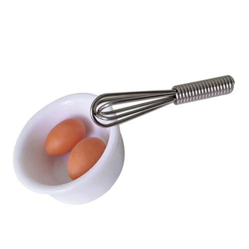 BESPORTBLE 1 Satz Miniatur Eier Küchenzubehör Mini Eier Schneebesen und Schüssel für Puppenhaus Szenen Pretend Play Toy für Kreative Miniatur Dekoration von BESPORTBLE