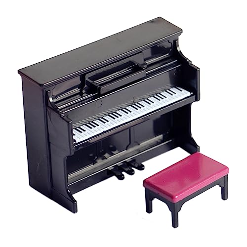 BESPORTBLE 1 Satz Miniatur Klavier Modell mit Hocker Puppenhaus Deko für Kreative Szenen für DIY Landschaften Kreativität BESPORTBLE 1 Satz Miniatur Klavier Modell mit Hocker Puppenhaus Deko für Kreative Szenen für DIY Landschaften Kreativität von BESPORTBLE