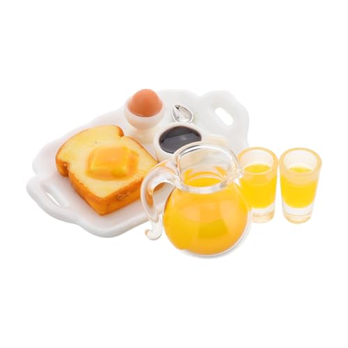 BESPORTBLE 1 Satz Miniatur Küchengeschirr Set für Puppenhäuser Simulierte Lebensmittel Mini Tassen und Zubehör für Kreative DIY Küchen Szenen Sicher und Ansprechend von BESPORTBLE